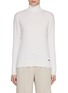 Main View - Click To Enlarge - KITON - Turtleneck Cable Knit Cashmere Silk Sweater