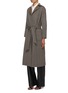 Detail View - Click To Enlarge - KITON - V-Neck Belted Cashmere Coat