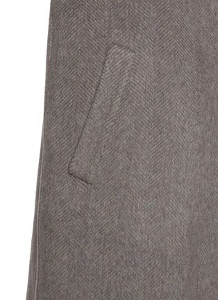  - KITON - Peak Lapel Contrast Cashmere Cardigan Coat