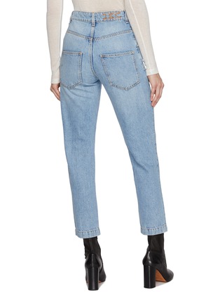 Back View - Click To Enlarge - KITON - Light Wash Tapered Leg Jeans