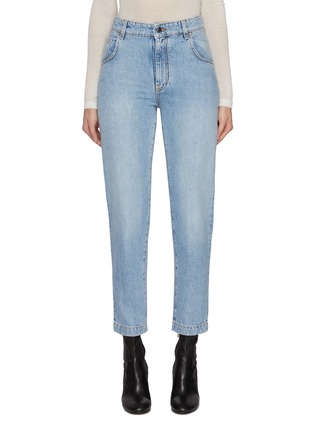 Main View - Click To Enlarge - KITON - Light Wash Tapered Leg Jeans