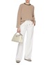 Figure View - Click To Enlarge - KITON - Elasticated Waist Cashmere Pants