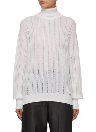 Main View - Click To Enlarge - KITON - Turtleneck Cashmere Silk Sweater