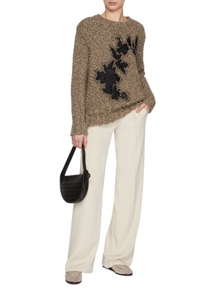 Figure View - Click To Enlarge - KITON - Flower Melange Wool Sweater