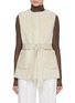 Main View - Click To Enlarge - KITON - Belted Sherling Leather Gilet