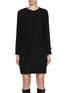 Main View - Click To Enlarge - KITON - Crewneck Button Shift Cady Dress