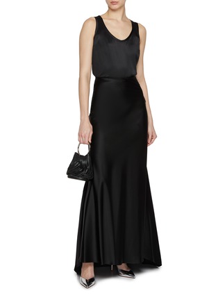 Figure View - Click To Enlarge - KITON - Satin Mermaid Maxi Skirt