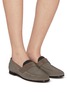 Figure View - Click To Enlarge - BRUNELLO CUCINELLI - Monili Embellished Suede Loafers