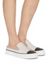 Figure View - Click To Enlarge - BRUNELLO CUCINELLI - Slip On Leather Slides