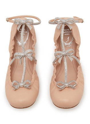 Detail View - Click To Enlarge - RENÉ CAOVILLA - Caterina Leather Mary Jane Ballerina Flats