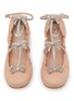 Detail View - Click To Enlarge - RENÉ CAOVILLA - Caterina Leather Mary Jane Ballerina Flats