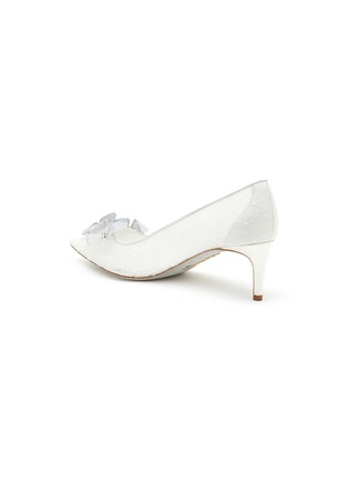  - RENÉ CAOVILLA - Floriane 60 Lace Satin Pumps