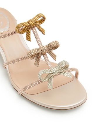 Detail View - Click To Enlarge - RENÉ CAOVILLA - Caterina 40 Satin Rhinestone Embellished Sandals