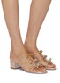 Figure View - Click To Enlarge - RENÉ CAOVILLA - Caterina 40 Satin Rhinestone Embellished Sandals