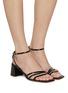 Figure View - Click To Enlarge - GIANVITO ROSSI - Brielle 55 Patent Leather Sandals