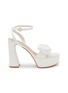 Main View - Click To Enlarge - GIANVITO ROSSI - Rose 70 Satin Sandals