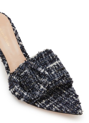 Detail View - Click To Enlarge - GIANVITO ROSSI - 55 Bouclé Buckle Mule