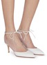 Figure View - Click To Enlarge - GIANVITO ROSSI - Montecarlo D'orsay 70 Leather Pumps