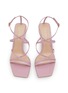 Detail View - Click To Enlarge - GIANVITO ROSSI - 55 Leather Glass Sandals