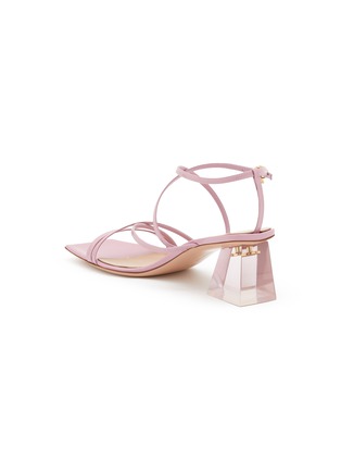  - GIANVITO ROSSI - 55 Leather Glass Sandals