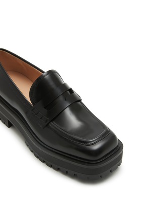 Detail View - Click To Enlarge - GIANVITO ROSSI - Flatform Leather Loafers