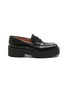 Main View - Click To Enlarge - GIANVITO ROSSI - Flatform Leather Loafers