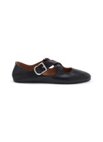 ALAÏA | Criss Cross Patent Leather Ballerina Flats | Women