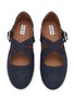 Detail View - Click To Enlarge - ALAÏA - Denim Ballerina Flats