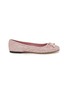 Main View - Click To Enlarge - JIMMY CHOO - Elme Glitter Ballerina Flats