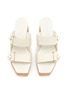 Detail View - Click To Enlarge - JIMMY CHOO - Fayence 95 Leather Wedge Sandals