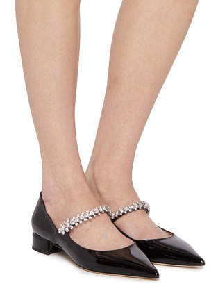 Figure View - Click To Enlarge - JIMMY CHOO - Bing Patent Leather Pump Flats
