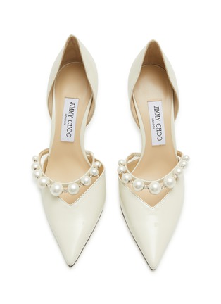 Detail View - Click To Enlarge - JIMMY CHOO - Aurelie 85 Embellished Patent Leather Pumps