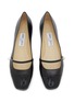 Detail View - Click To Enlarge - JIMMY CHOO - Elisa Leather Mary Jane Flats