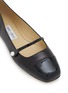 Detail View - Click To Enlarge - JIMMY CHOO - Elisa Leather Mary Jane Flats