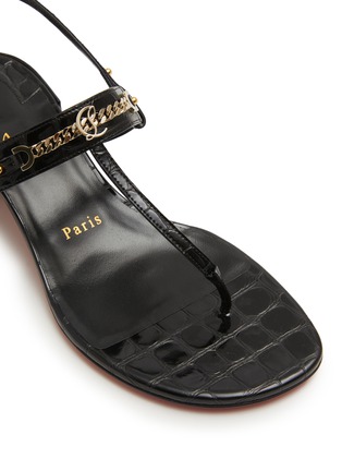 Detail View - Click To Enlarge - CHRISTIAN LOUBOUTIN - Mj Thong Leather Sandals