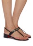 Figure View - Click To Enlarge - CHRISTIAN LOUBOUTIN - Mj Thong Leather Sandals