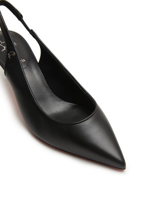 Detail View - Click To Enlarge - CHRISTIAN LOUBOUTIN - Sporty Kate 55 Slingback Leather Pumps