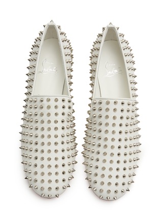 Detail View - Click To Enlarge - CHRISTIAN LOUBOUTIN - Spikeasy Leather Flats