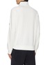 Back View - Click To Enlarge - C.P. COMPANY - Half Zip Stand Collar Cotton Sweatshirt