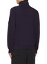 Back View - Click To Enlarge - C.P. COMPANY - Half Zip Stand Collar Cotton Sweatshirt