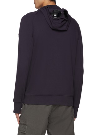 Back View - Click To Enlarge - C.P. COMPANY - Zip Up Goggle Cotton Hoodie