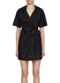 Main View - Click To Enlarge - GANNI - Organic Cotton Wrap Mini Dress