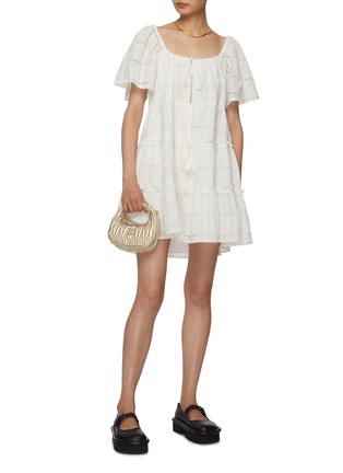 Figure View - Click To Enlarge - GANNI - Broderie Anglaise Cotton Dress