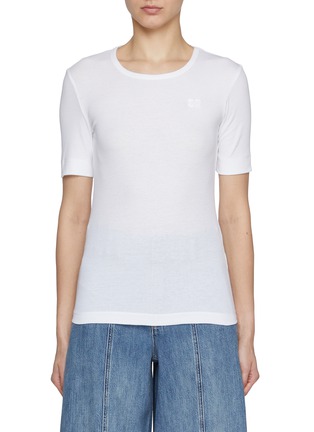Main View - Click To Enlarge - GANNI - Soft Cotton Short Sleeve T-shirt