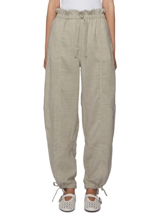 Main View - Click To Enlarge - GANNI - Melange Suiting Elasticated Trousers