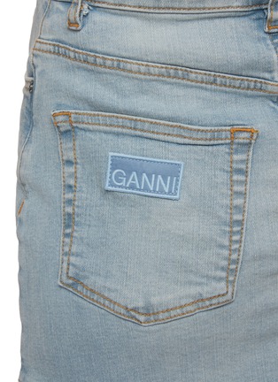  - GANNI - Tint Light Wash Denim Midi Skirt