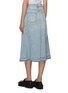 Back View - Click To Enlarge - GANNI - Tint Light Wash Denim Midi Skirt