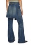 Back View - Click To Enlarge - GANNI - Flared Skirt Dark Wash Denim Jeans