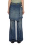 Main View - Click To Enlarge - GANNI - Flared Skirt Dark Wash Denim Jeans