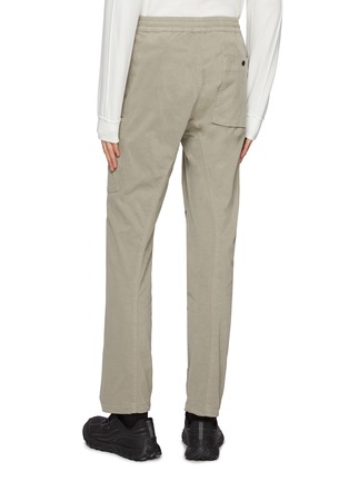 Back View - Click To Enlarge - C.P. COMPANY - Elasticated Cargo Pocket Cotton Blend Pants